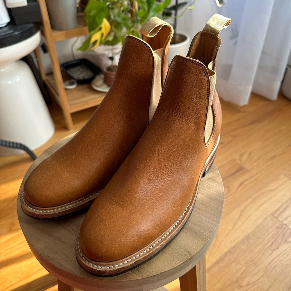 Viberg Chelsea boots in peanut Kudu Leather sz UK 6.5 - US 7.5 men’s - women’s 8